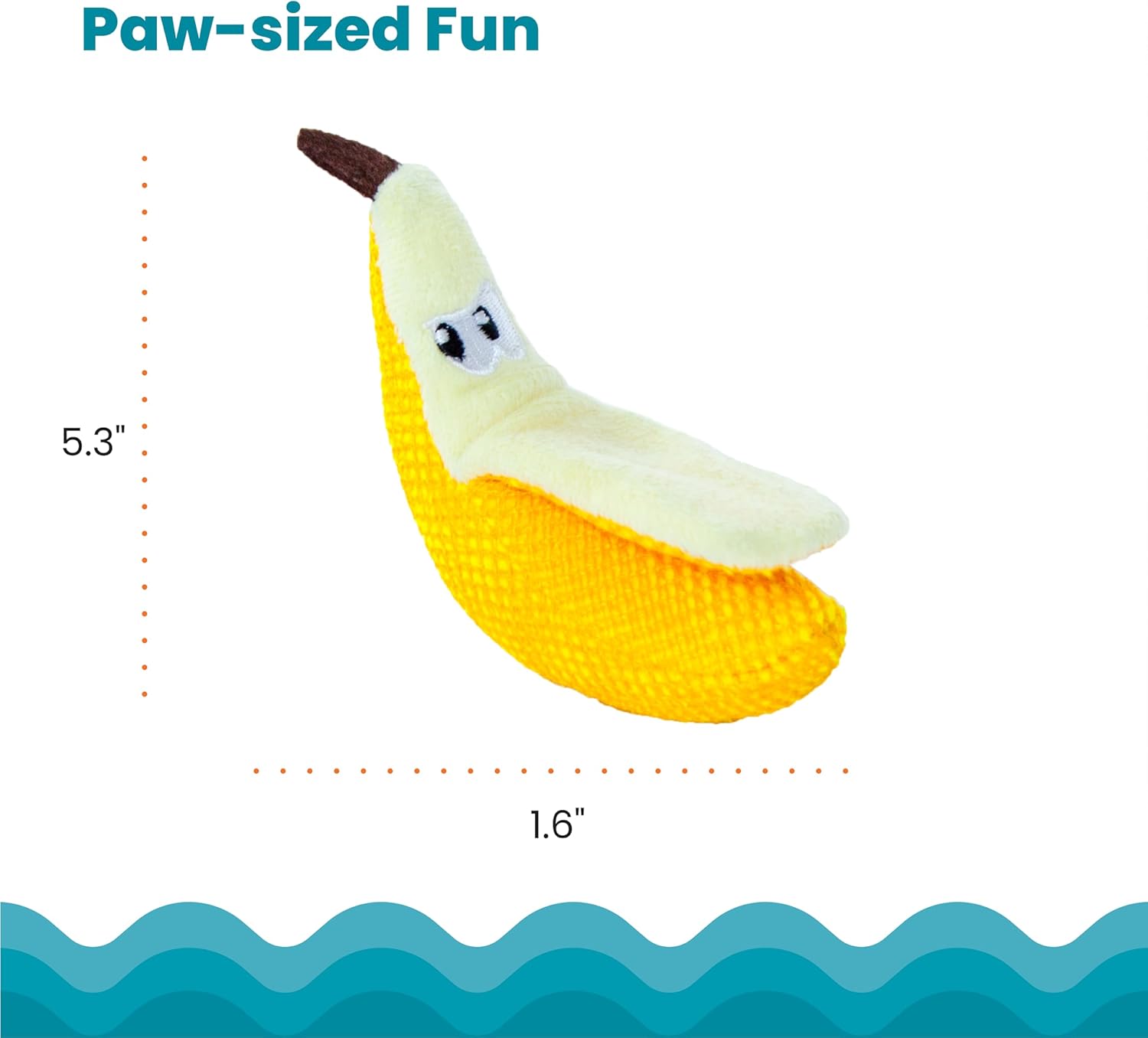 Petstages Dental Banana Catnip Cat Chew Toy