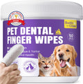 Gentle No-Rinse Dental Care Wipes for Dogs & Cats - Effortless Teeth Cleaning & Fresh Breath - 50 Count