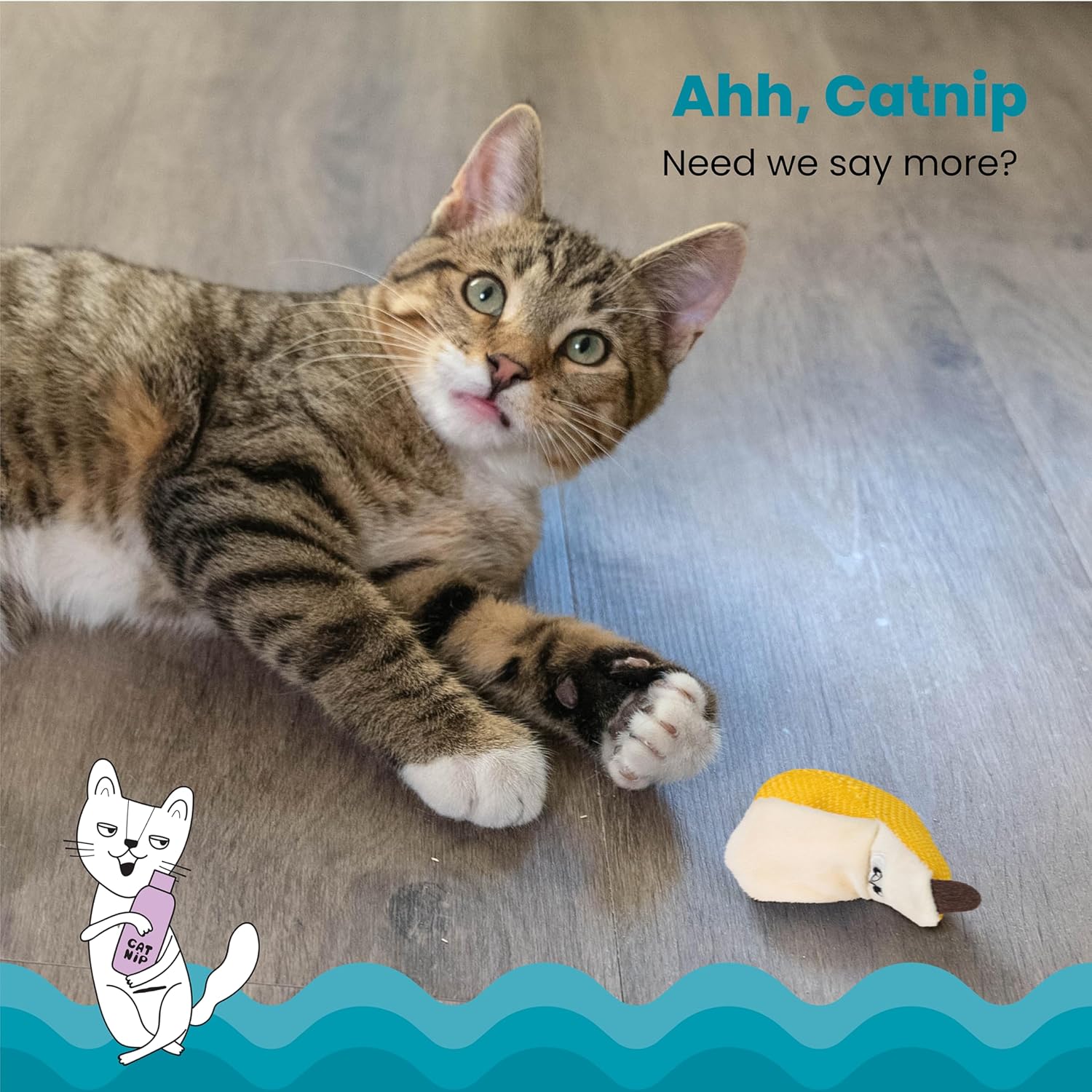 Petstages Dental Banana Catnip Cat Chew Toy